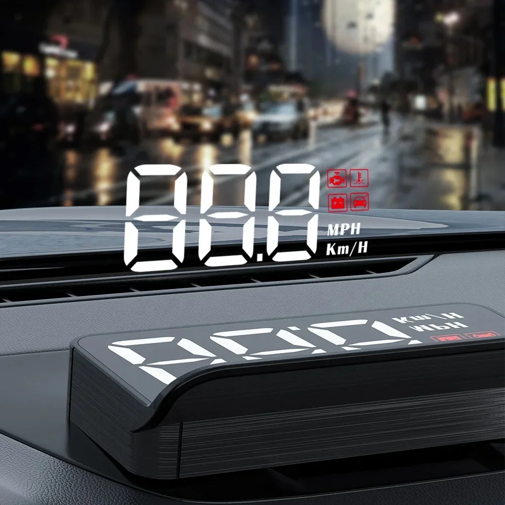 WiiYii M3 Factory Car HUD Windshield Window Display Speed Water Temperature Speed Heads up Display OBD2 for Vehicles