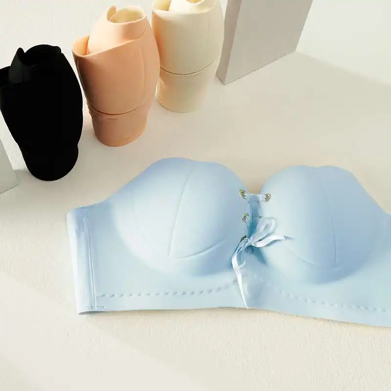Strapless Seashell Cup Nonslip Bra For Women With Small Breasts Tailored For Adults Integrated