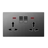 Double Universal Socket with 2Switch