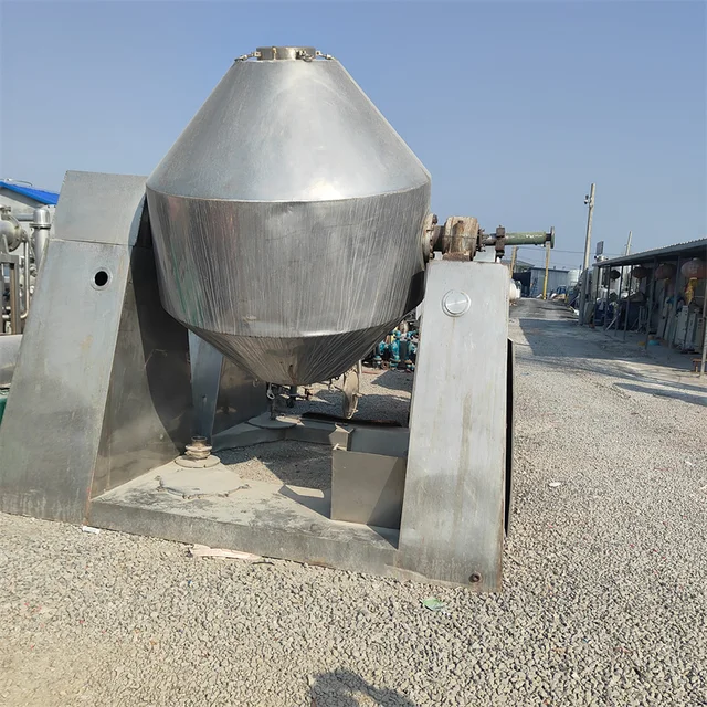 Second-hand enamel double-cone drying machine - 3000 liters - equipment for drying mixed granular powder