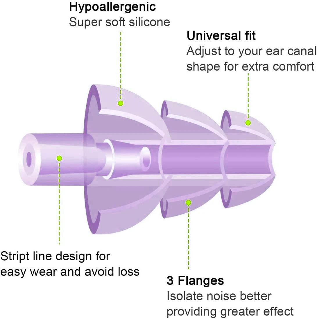 Ant5ppe Corded Mushroom Silicone Ear Plugs Ce Noise Cancelling Protected Ear Plug Buy Corded