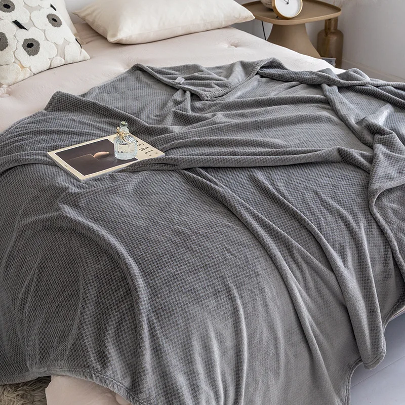 High Quality Simple Thick Framk Double Bed Sheet Cover Blanket Gift