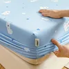 Blue Paw Pattern Bed Sheet