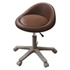 Marron caramel + pied gris, cuir microfibre 3 couches