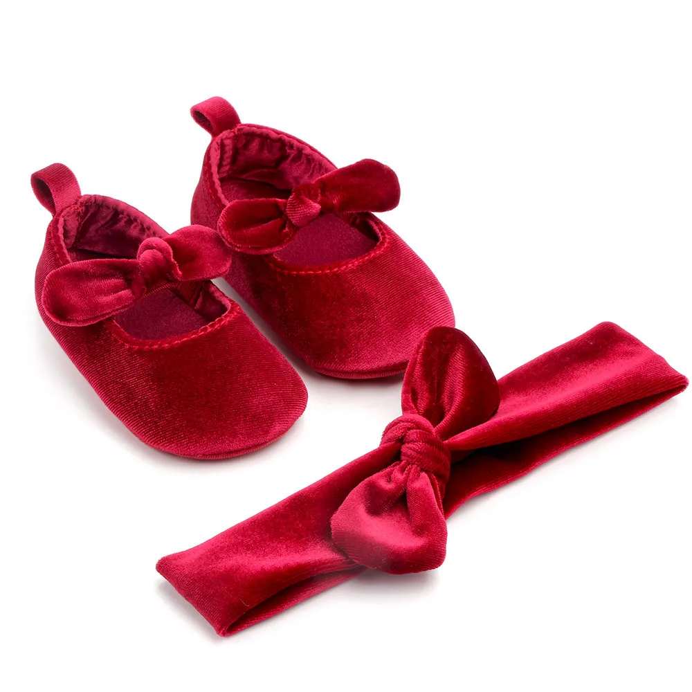 2025 Red Christmas Princess Girl Shoes for Baby Toddler Infant Newborn Mary Jane Flats Breathable and Anti-Slip Outsole details
