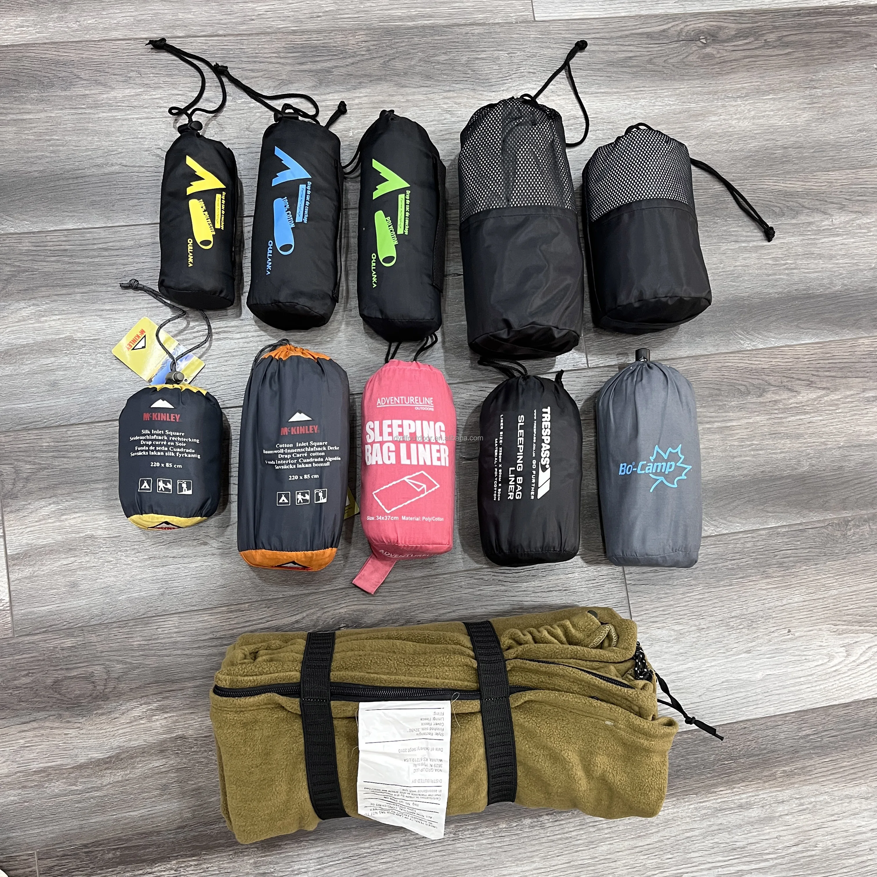 Pongee/polyester/fleece/cotton/silk Sleeping Bag Liner,Ultra Light