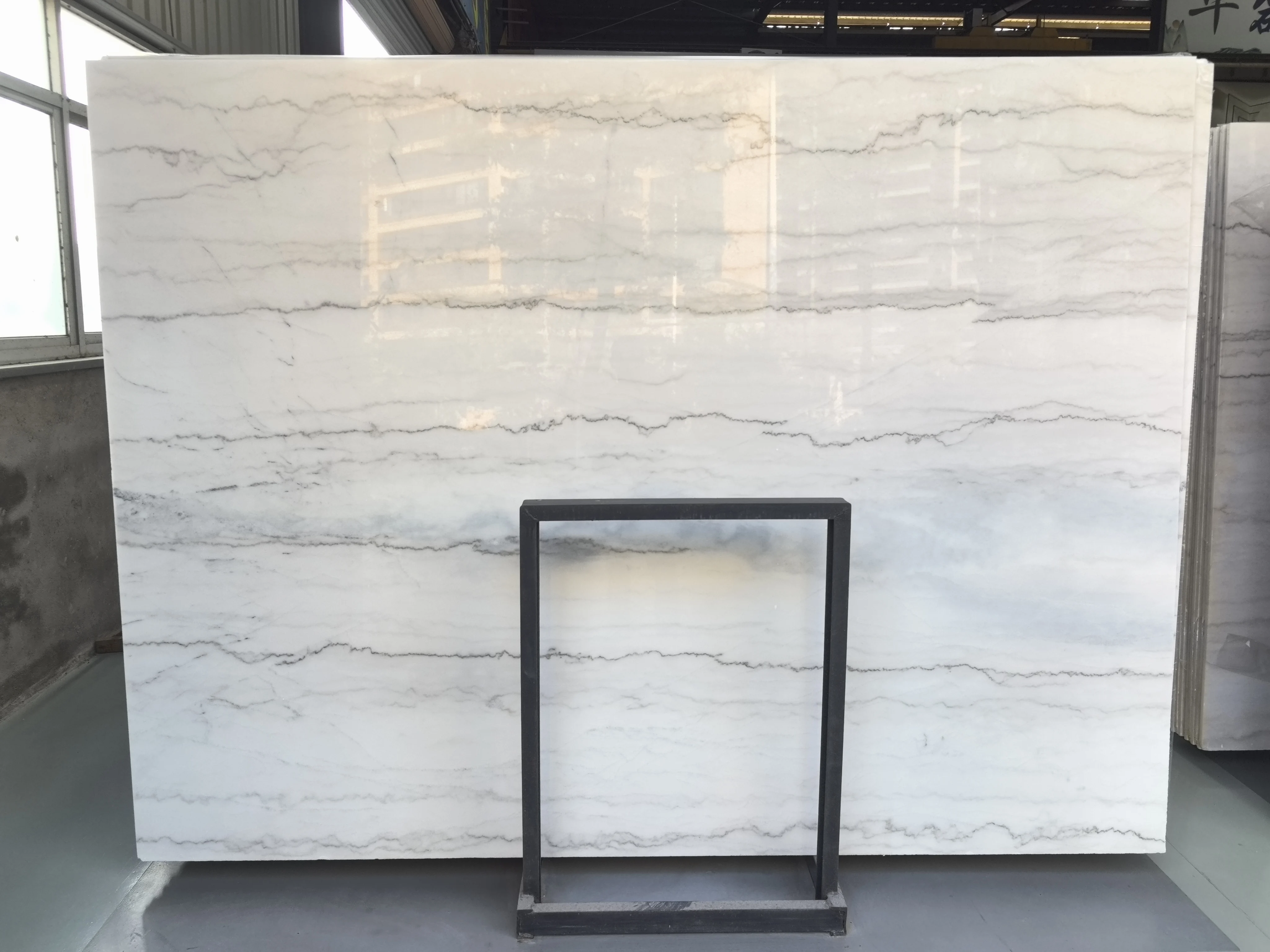 product wholesale guangxi white marble big slab factory direct natural modern waterproof floor tiles for bathroom living room rooms-1