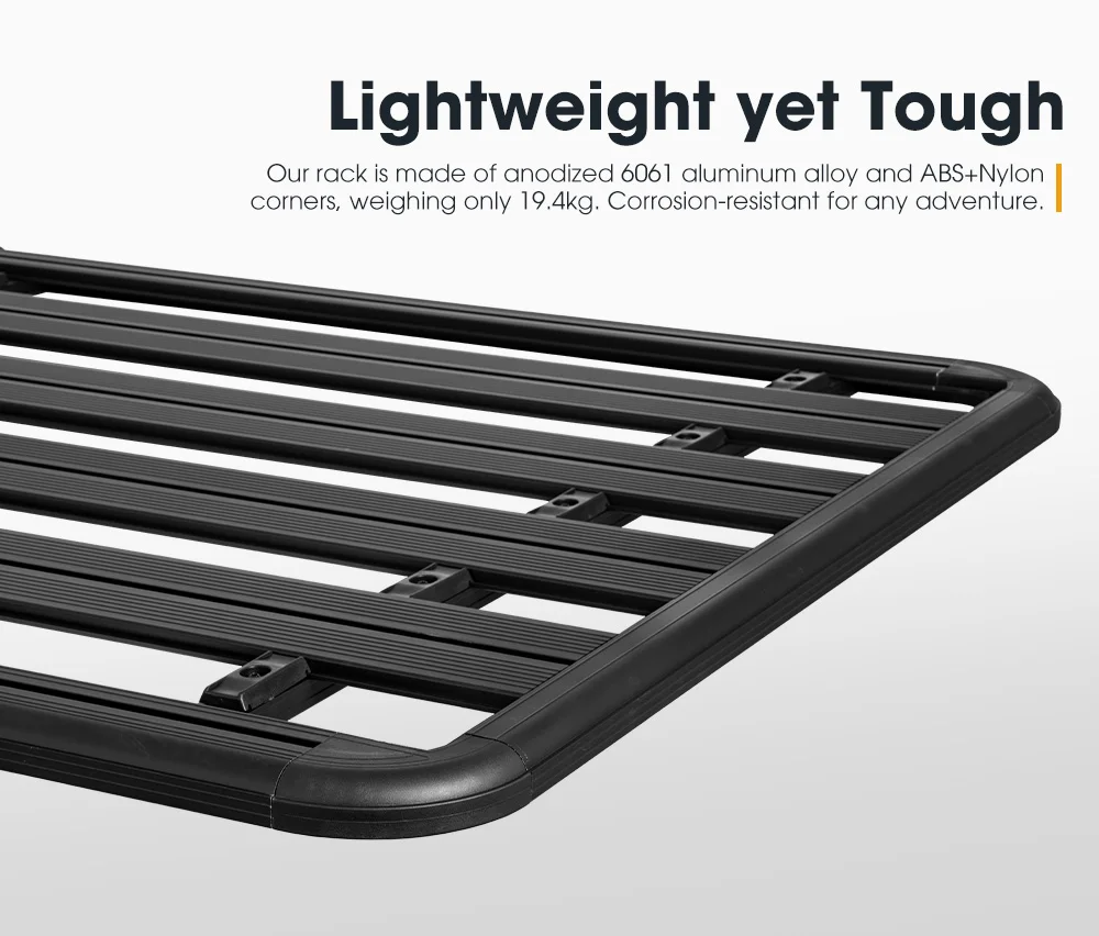 San Hima Universal Offroad Aluminum Roof Rack Platform In Built 28inch Led Light Bar For Ford