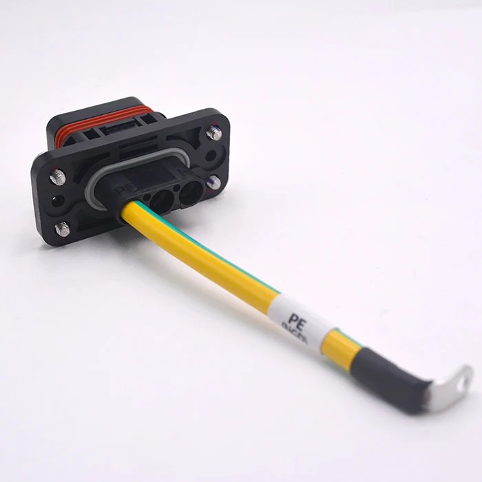For 3-Pin Connector Plug with M8 Ring Terminal Wire Harness for Reliable Cable Assembly