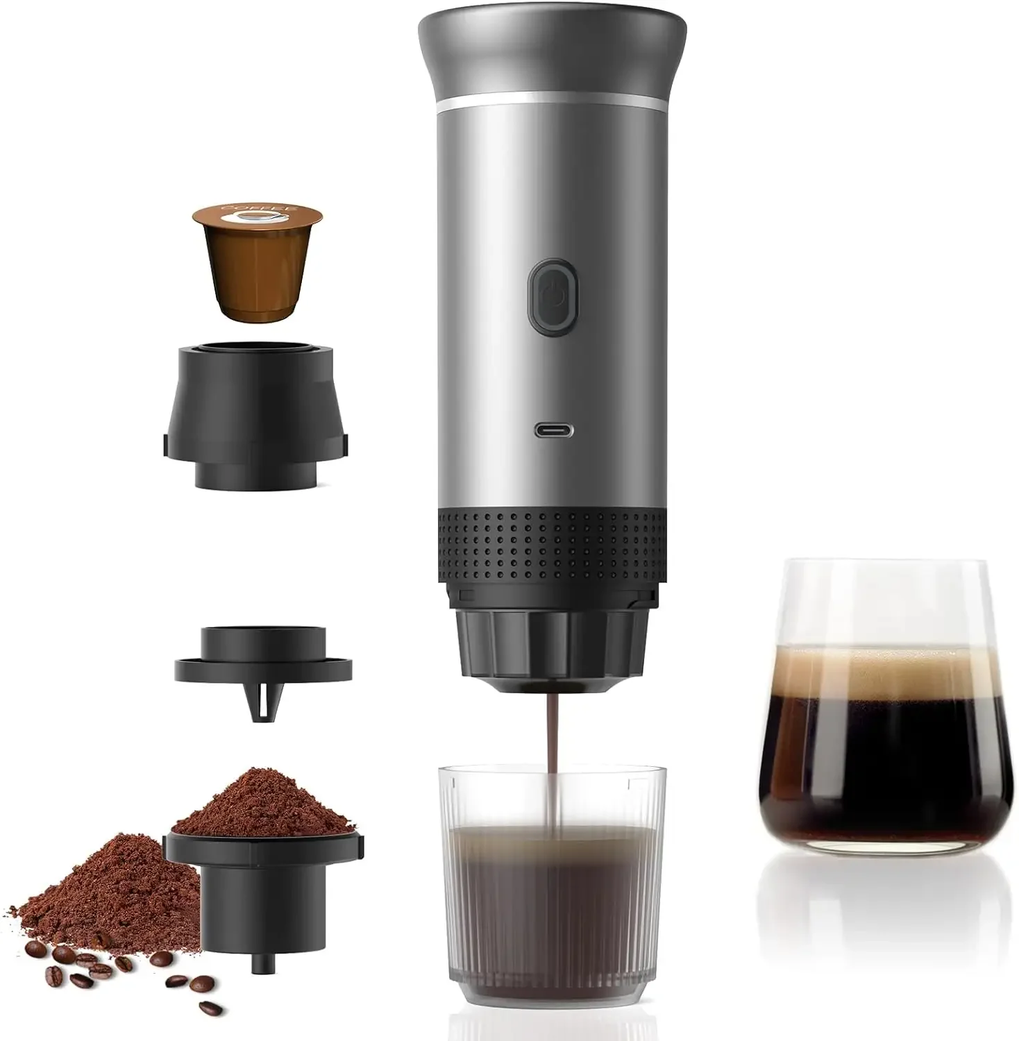 Portable Coffee Espresso Machine 3-in-1 Functionality