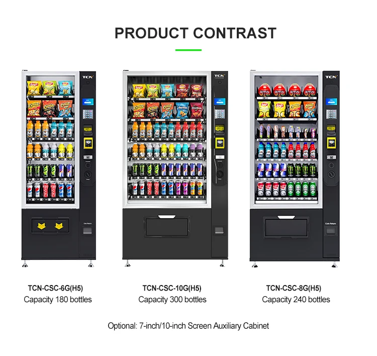 TCN 49 Inch Snack Vending Machine With QR Code Payment System - Ideal ...