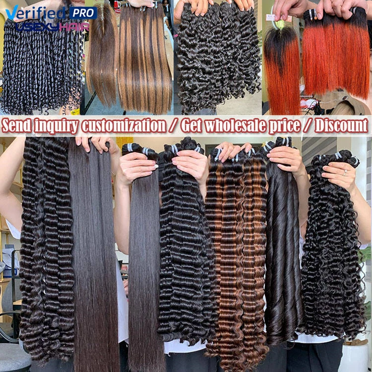 Burmese Top Quality Hair Raw Indian Curly Bundles Weft 100% Raw Vietnamese Hair Wholesale Price Top Trending Hairstyles Dropship