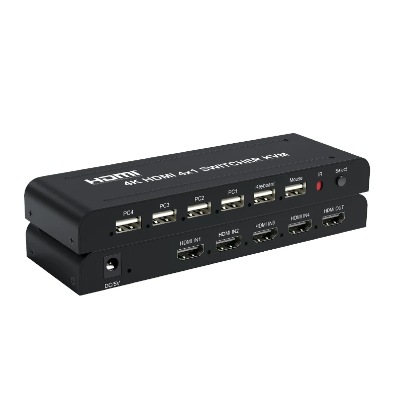 Kvm Hdmi Switch 4x1 Selector 4k@30hz Hdmi Switch With 4 Hdmi Signal ...