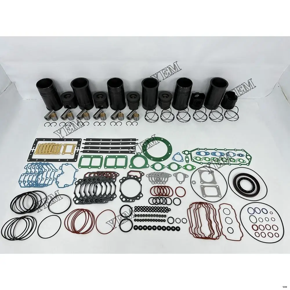 6D125 Overhaul Gasket Kit With Cylinder Gaskets Piston Rings Liner for Komatsu