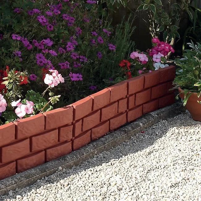 Outdoor Interlocking Assemble Easily Brick Grass Garden Border Fence Plastic Lawn Edging