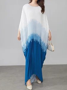 Evening Dress Manufacturer Elegant Floral Vintage Pleated Maxi Dress Women Fashionable Plus Size Summer Party Dress