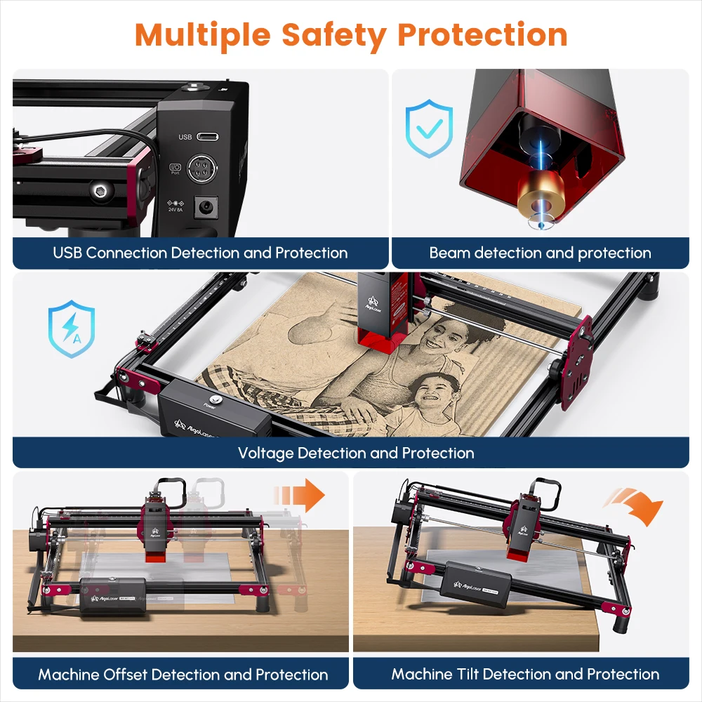 Algolaser Hot Sale Laser Cutting Machine, 5W Desktop Laser Engraving Machine