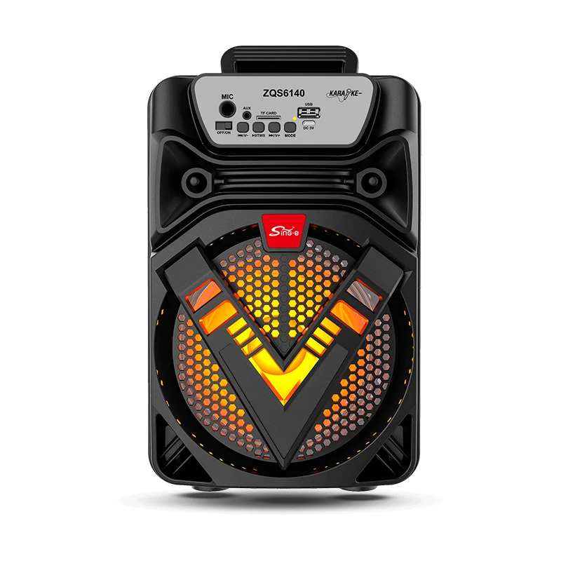 SING-E ZQS6140 Portable Wireless Party Speaker with RGB Light, 12W