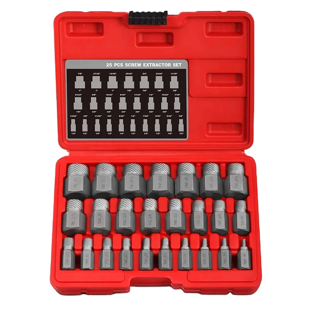 High Carbon Steel/CRV Rounded Bolt Remover for Removing Broken Studs Bolts Socket Screws easy out bolt screw extractor set