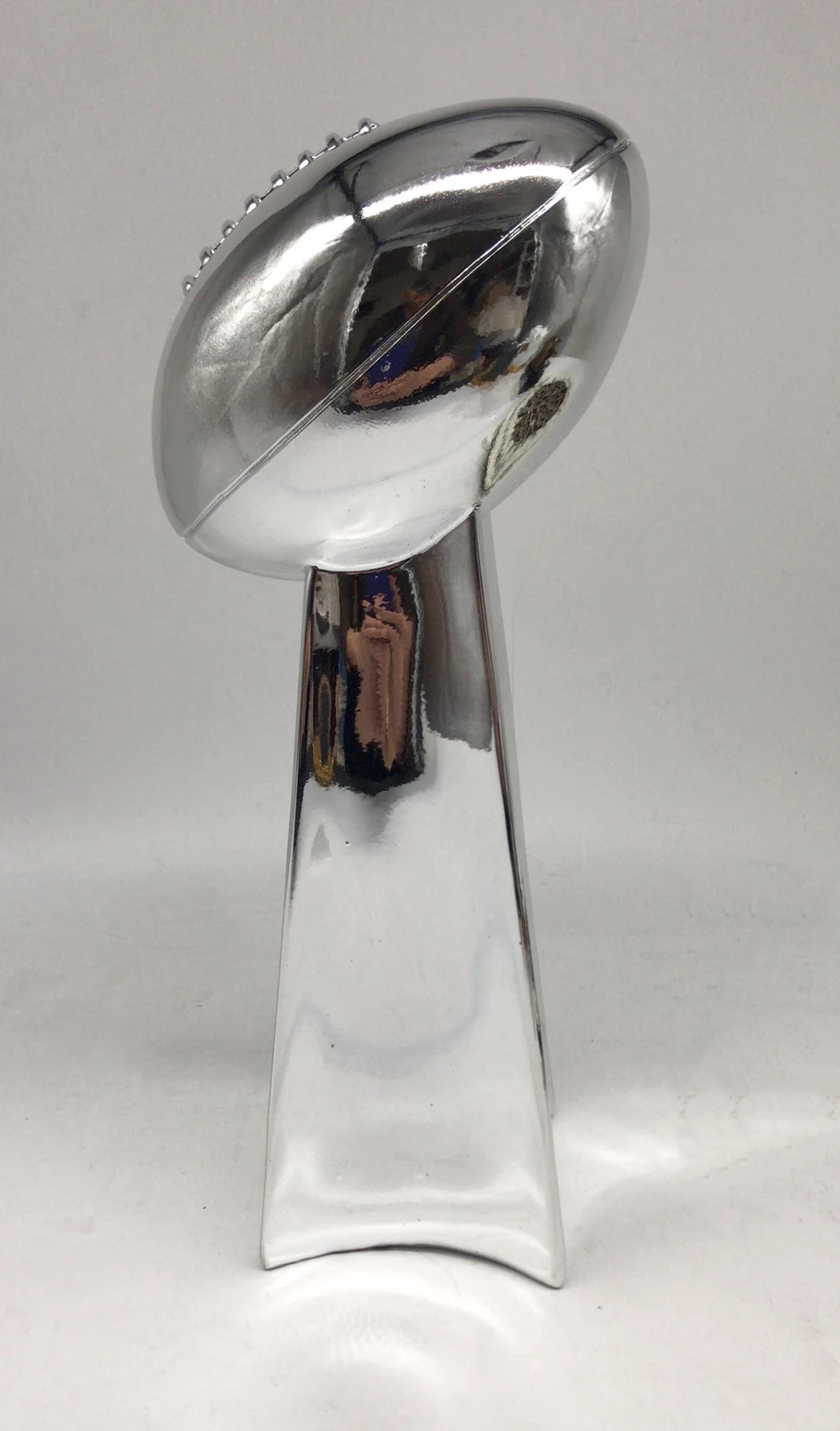 American Football Trophy Resin Electroplating Chrome Lombardi Trophy Replica