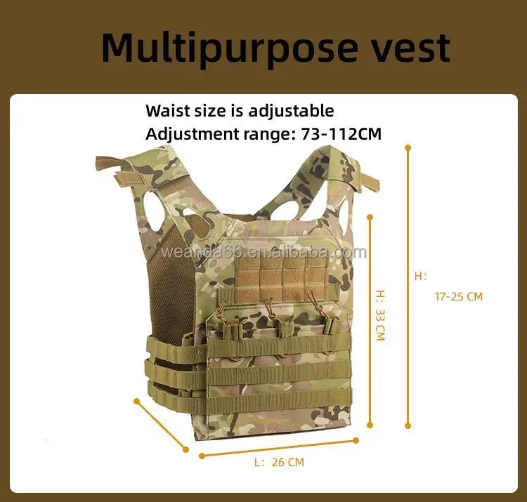 Tactical Vest Quick Disassembly Multifunctional Breathable Oxford