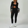 Bra+leggings+jacket black