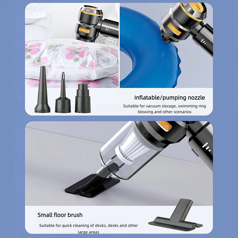 Пылесос 18000 Па для автомобилей