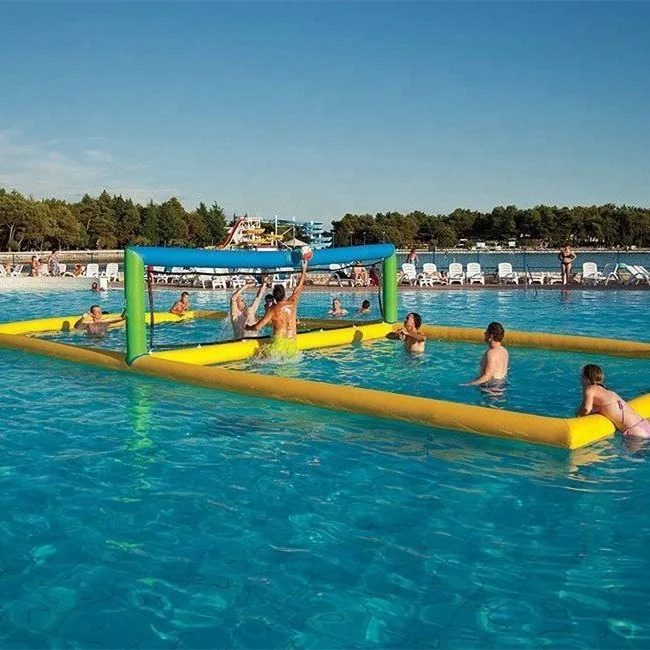 Commercial Grade Outdoor Beach Games Inflatable Water Volleyball Court