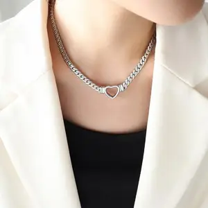 Necklace Interesting Heart-shaped Stylish Ornament Statement Shopping Online Engagement Chokers Charm Necklace Christmas