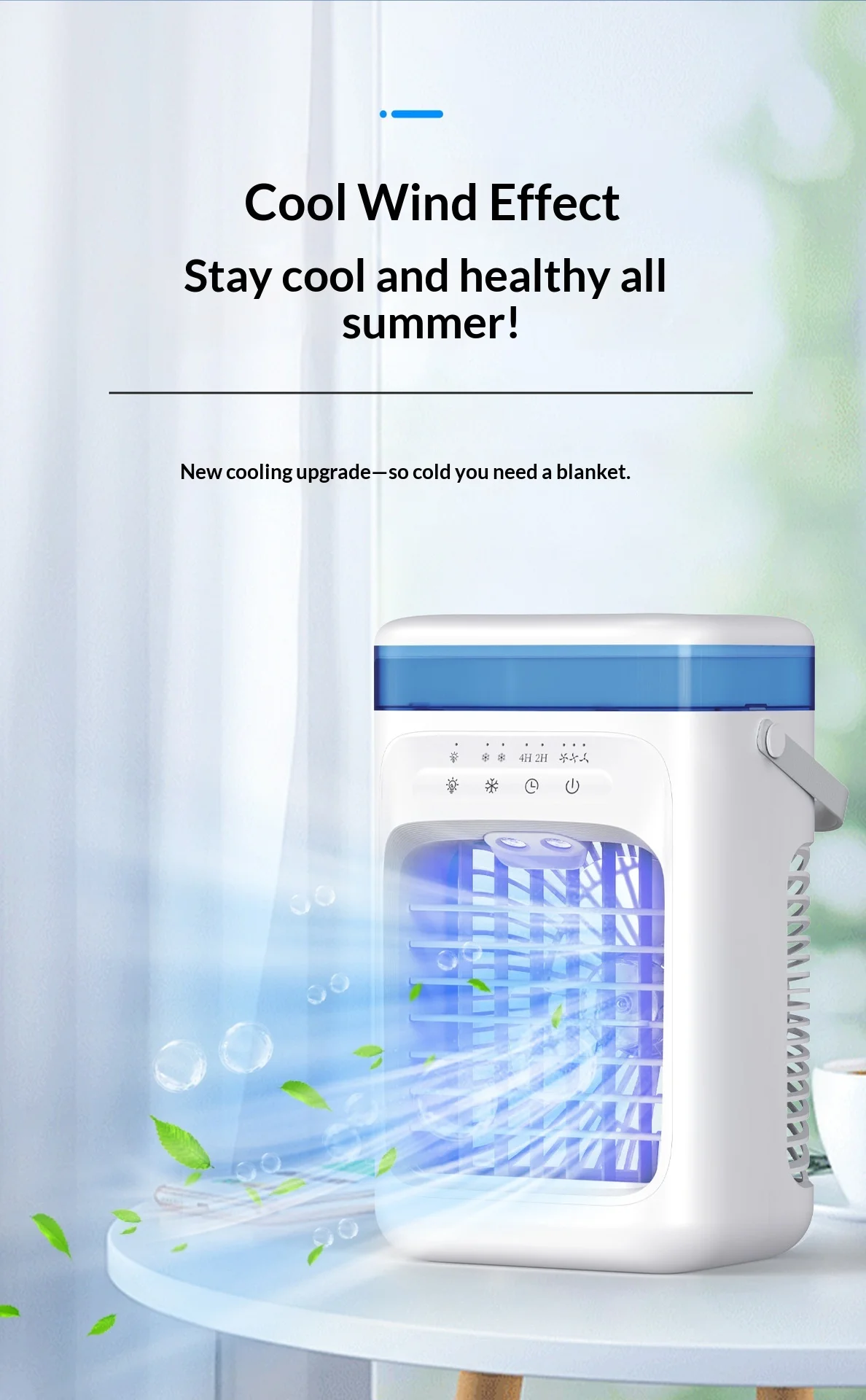 Portable Evaporative Air Cooler Usb Desktop Mist Fan Personal_voghion.com