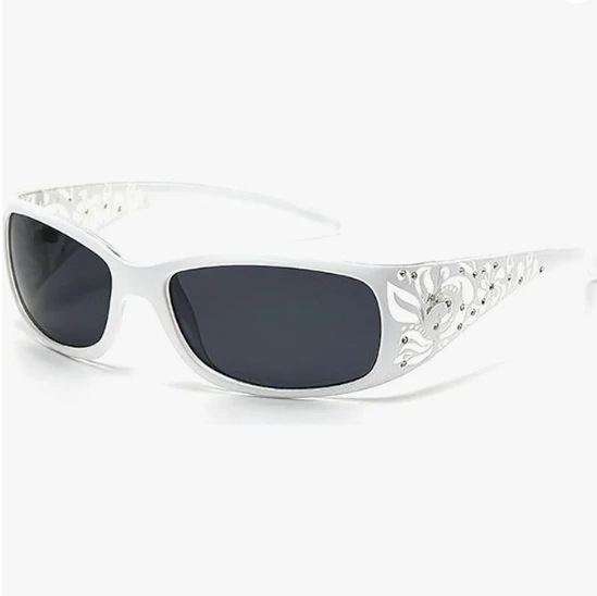 Fashion Y2K Polarized Sunglasses for Women Rhinestone Wrap  display picture 3