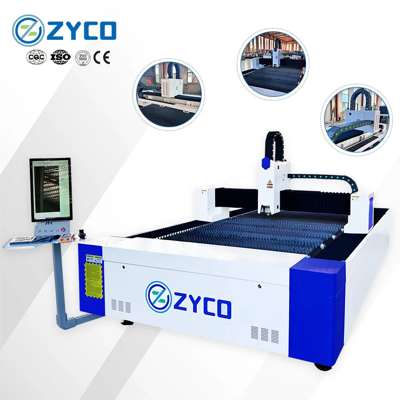 ZYCO Einzelplattform-Laserschneidmaschine 2000 W 1-10000 mm/min 2000 x 4000 mm