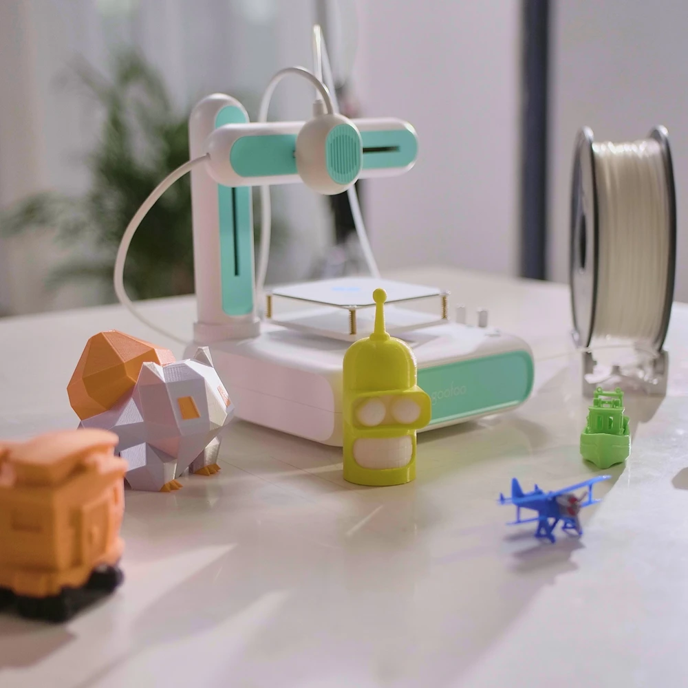 goofoo CUBE 3Dプリンター フィラメント付 接続して、選んで、すぐプリント！ 子どもと作れる簡単3D