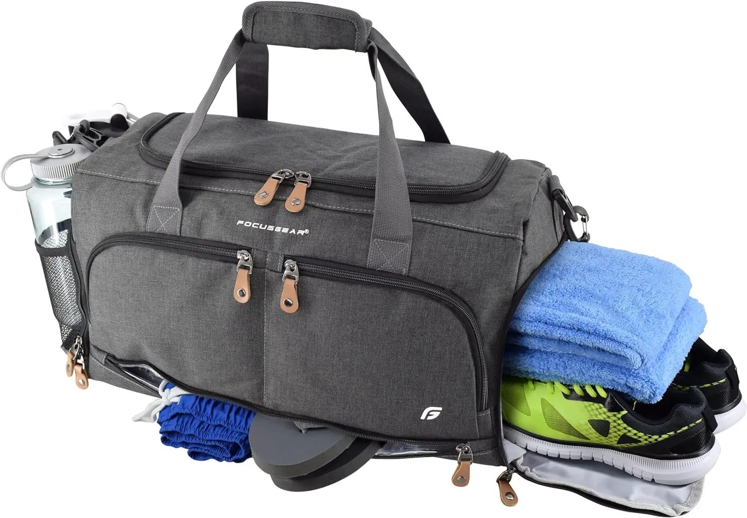 Dry and Wet Separation Holographic Sport Gym Travel Duffel Bag with ...