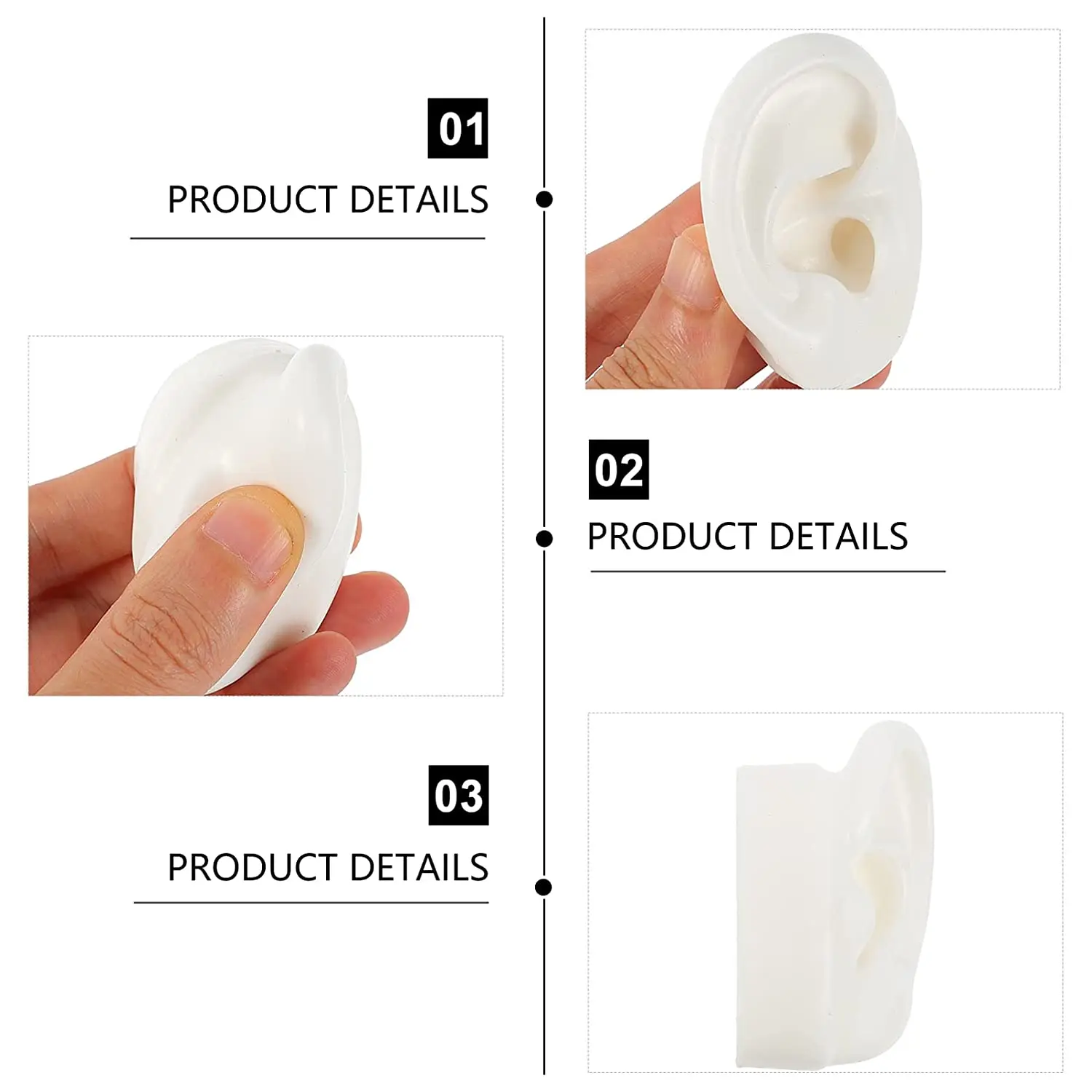 Silicone Body Parts,Realistic Silicone Ear Mold For Jewelry Display ...