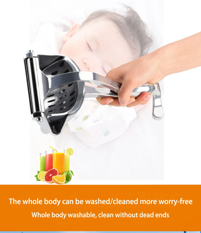 Stainless Steel Juicer Manual Fruit Squeezer Crystal Hnqh Manual Lemon
