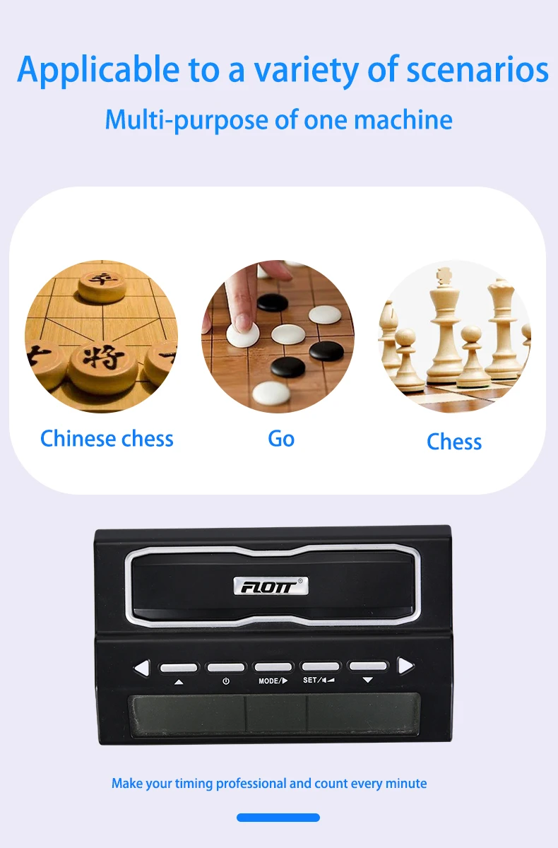 Digital Chess Game Professional Chess Timer Multifunctional Board Game
