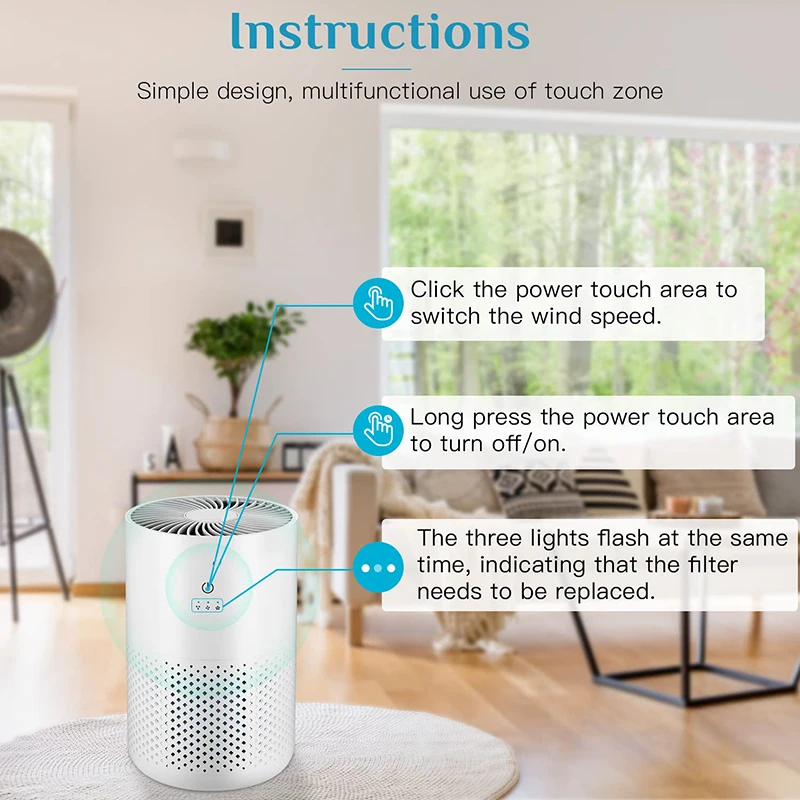 2023 Air Purifier Desktop Air Purifier Aromatherapy Home Air Purifier