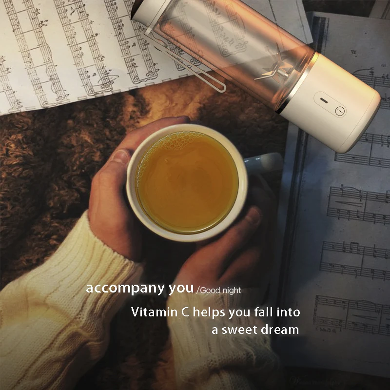 450ml Portable Blenders 6 Stainless Steel Blades Electric Blenders