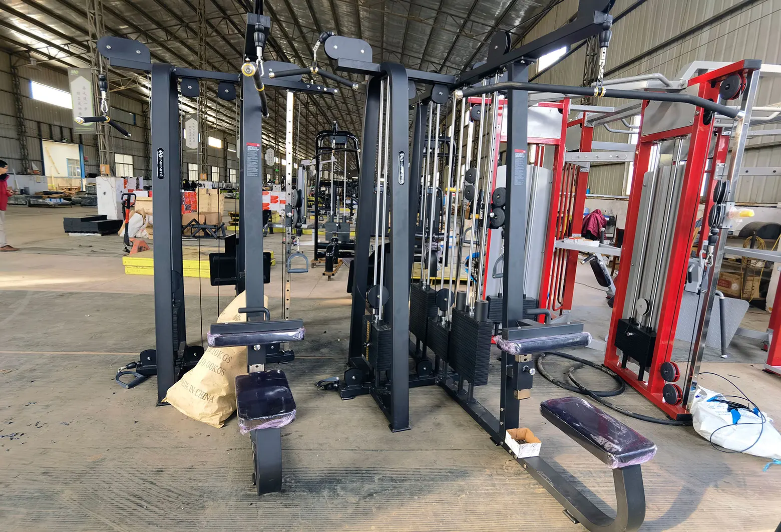 OEM Fitness Multi Functional Gym Machines Cable Jungle Commercial Gym Fitness Equipment 8 Multi Stations