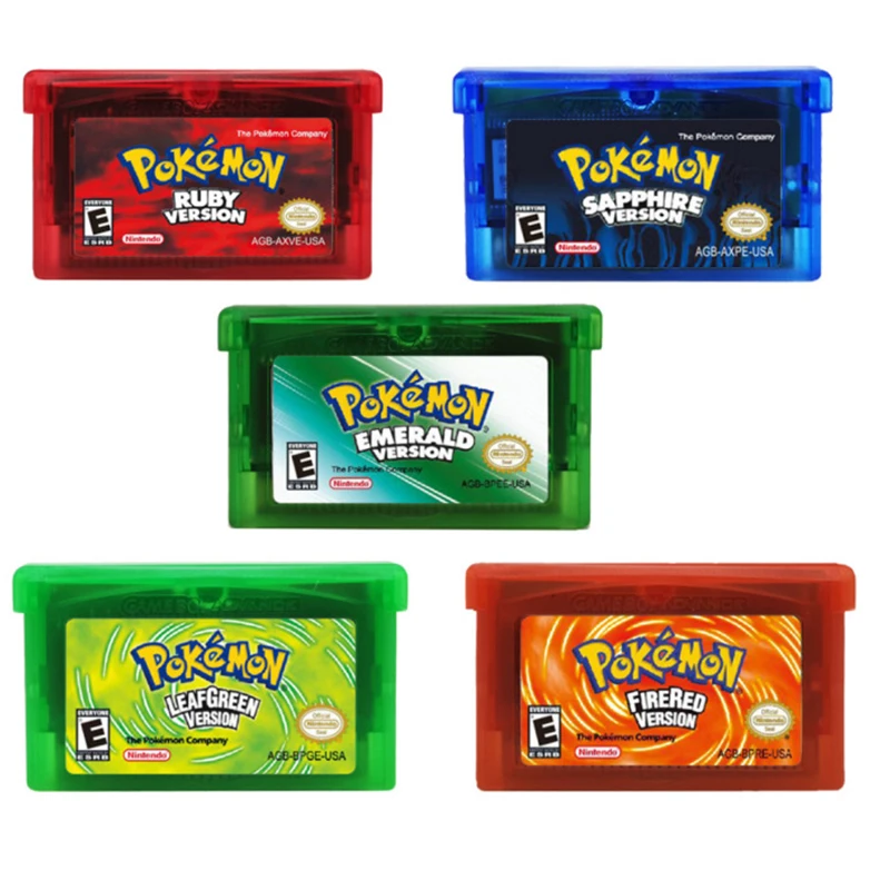 Video Game Cartridge Cards Poke Mons Emerald Version For Nintend Gba ...