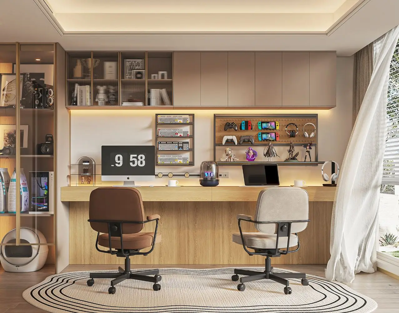 Esport Room Rectangle Wall Shelf Fashion Display Wall Rack Wall Mounted Floating Shelf for Storage details