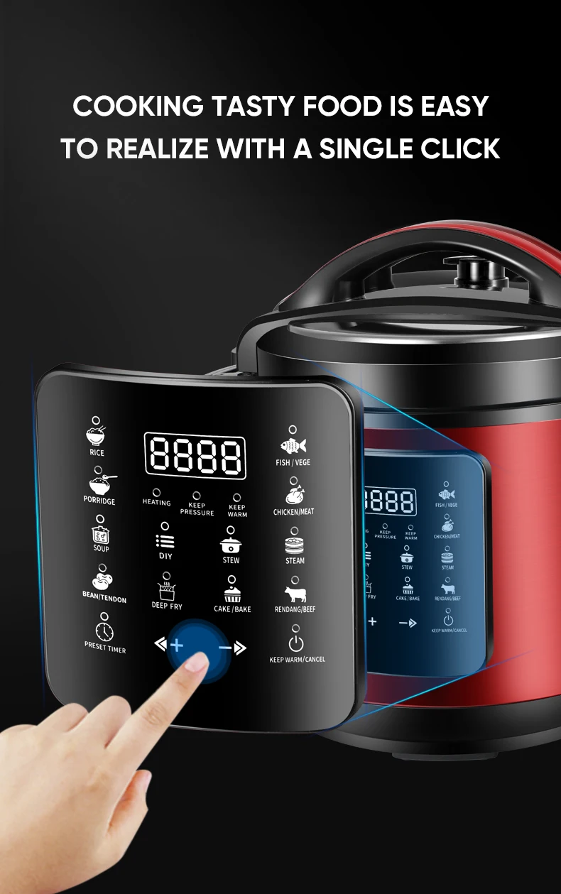 Multifunction Pressure Cooker Household 6l Stainless Steel Pot Rice