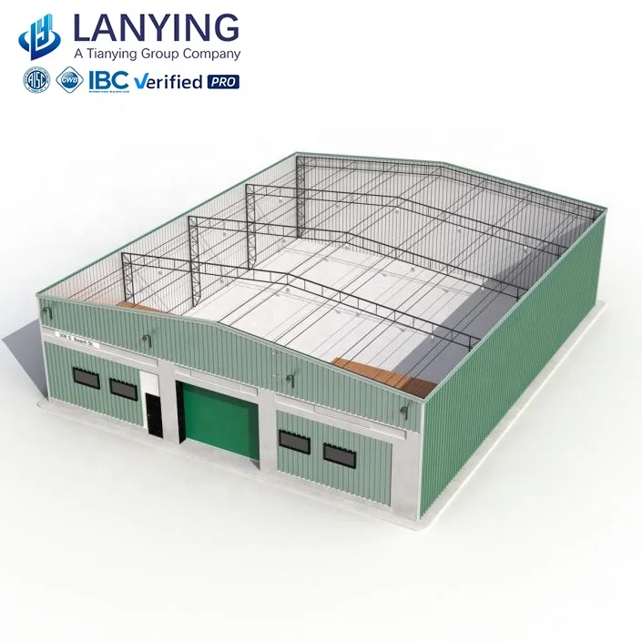 Modern Design Low Cost Prefabricated Steel Structure Workshop Airplane Hangar Cheap Warehouse for School Hotel Mall Hospital