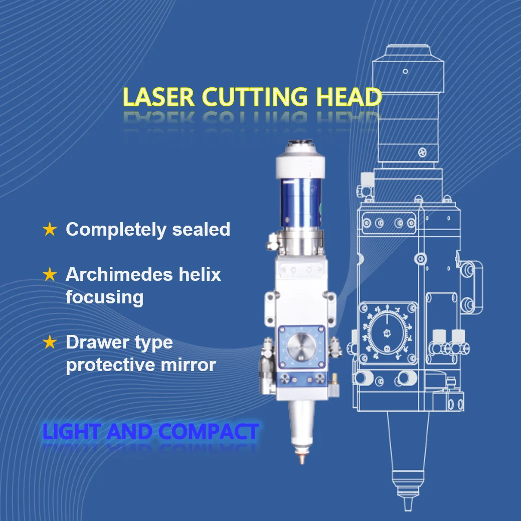 Laser Cutting Machines Laser Cut Head Metal Cutting Head 1000w 1500w