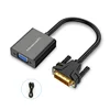 Convertidor de DVI a VGA negro 1080p