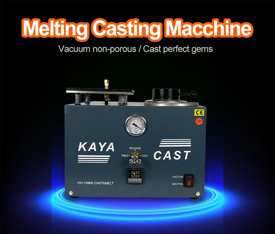 1/2 Hp Vacuum Investing Casting Machine 3 Cfm Lost Wax Cast Combination ...