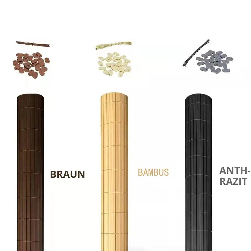 TAK 90 x 300 cm Bambus-PVC-Sichtschutzmatte, Sichtschutzwand, Sichtschutz  fr Balkon und Garten| Alibaba.com