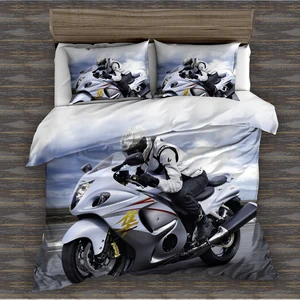 Custom Polyester Plain Linen Microfiber Bed Sheet Bedsheets Bedding Set Duvet Cover 3D Digital Printing Bedding Set