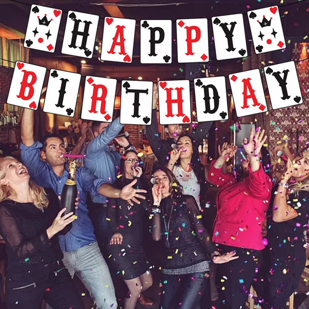 Banner di buon compleanno per donne ragazze, poster in tessuto rosa oro